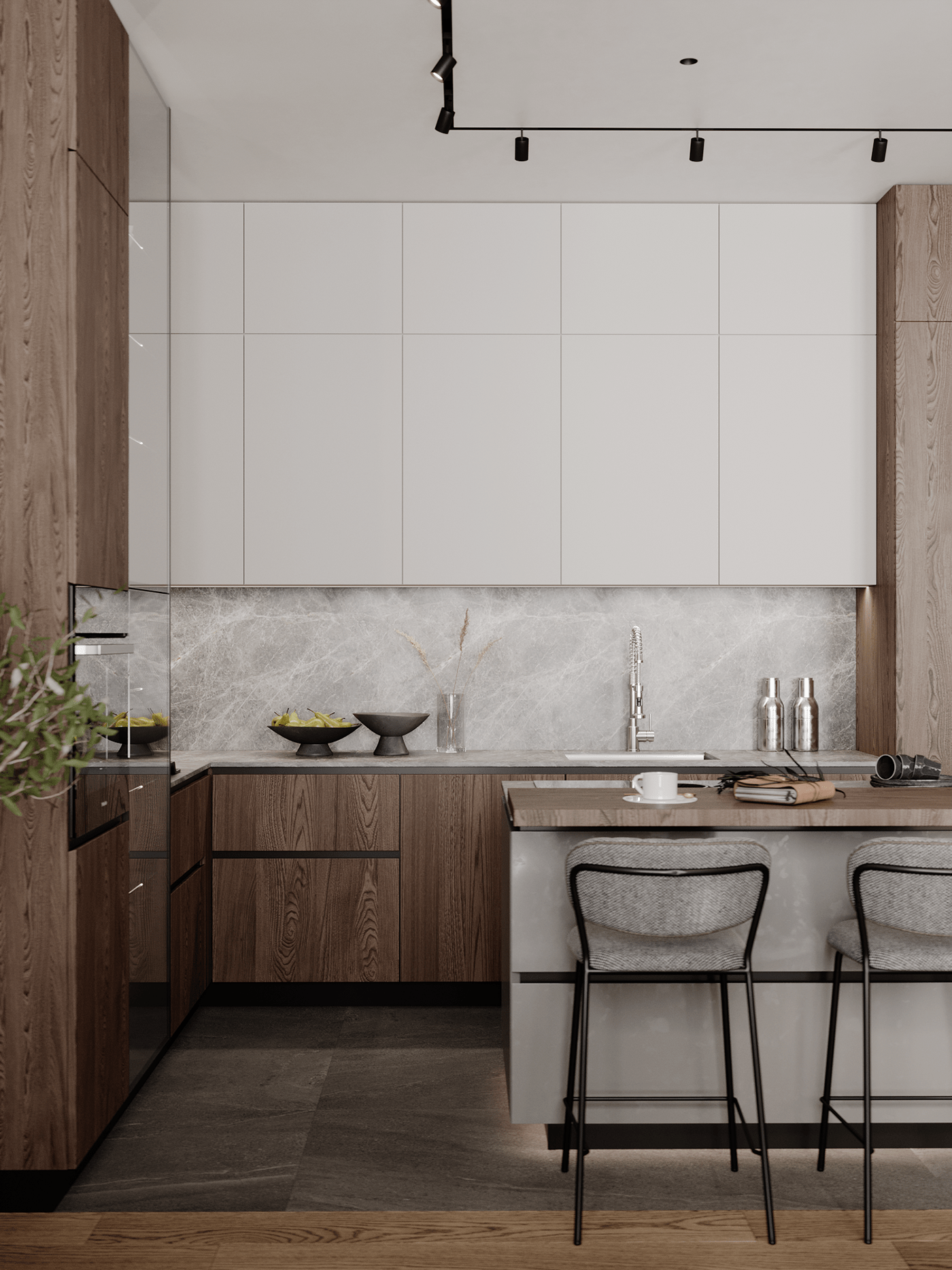 90平 开放式户型设计-7