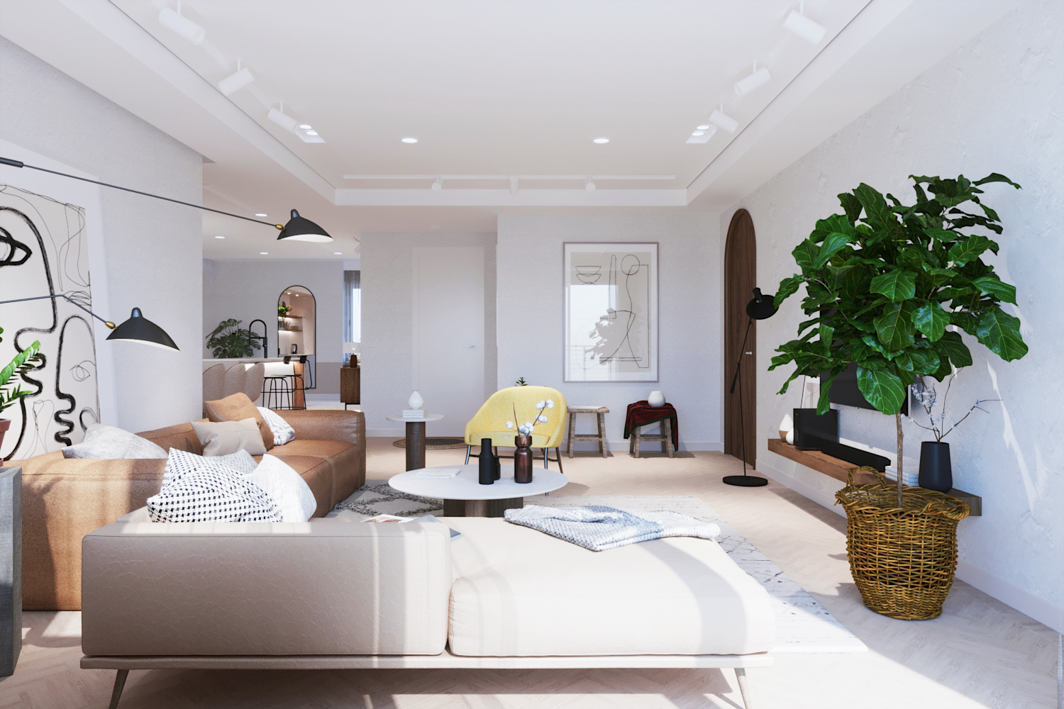 Scandinavian Home Part I - Living Room-1