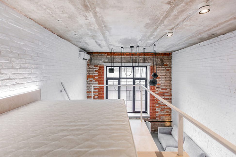 莫斯科24平高顶Loft风格公寓丨俄罗斯莫斯科丨Екатерина Перминова-23