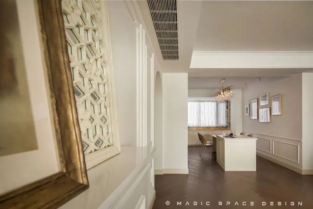 法式奶油风平层丨麻吉家装定制-14