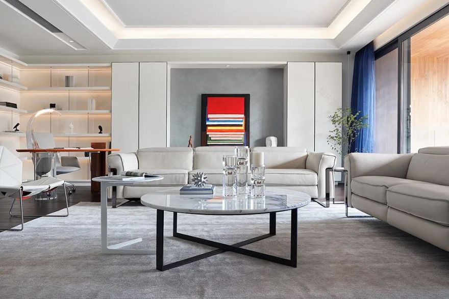 现代风别墅,个性时尚软装,简单高档-15