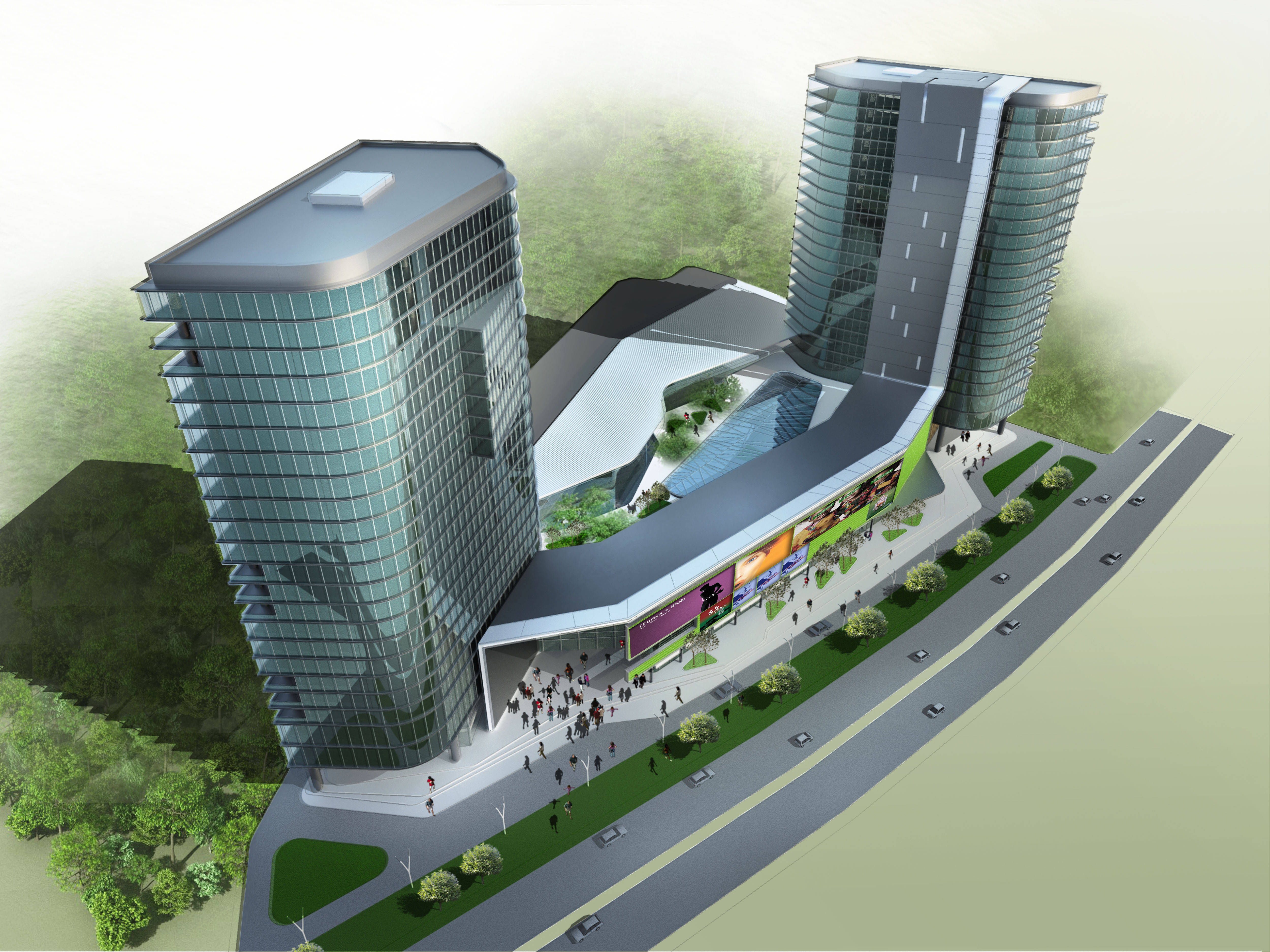 混搭风开发与总体规划 | 多业态综合体设计展示-27