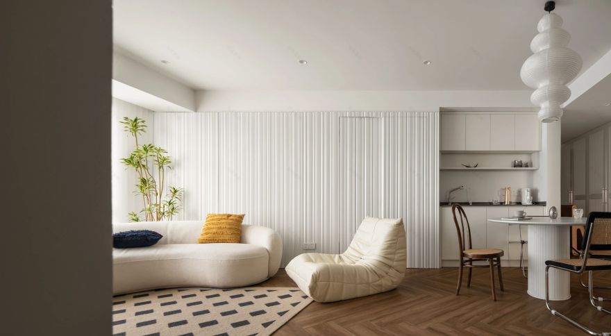 奶白轻法式住宅设计丨中国杭州丨文青设计-44