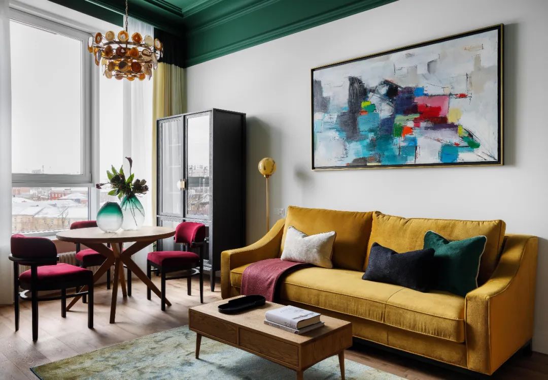 复古绿意公寓设计丨Georgy Lobzhanidze-0