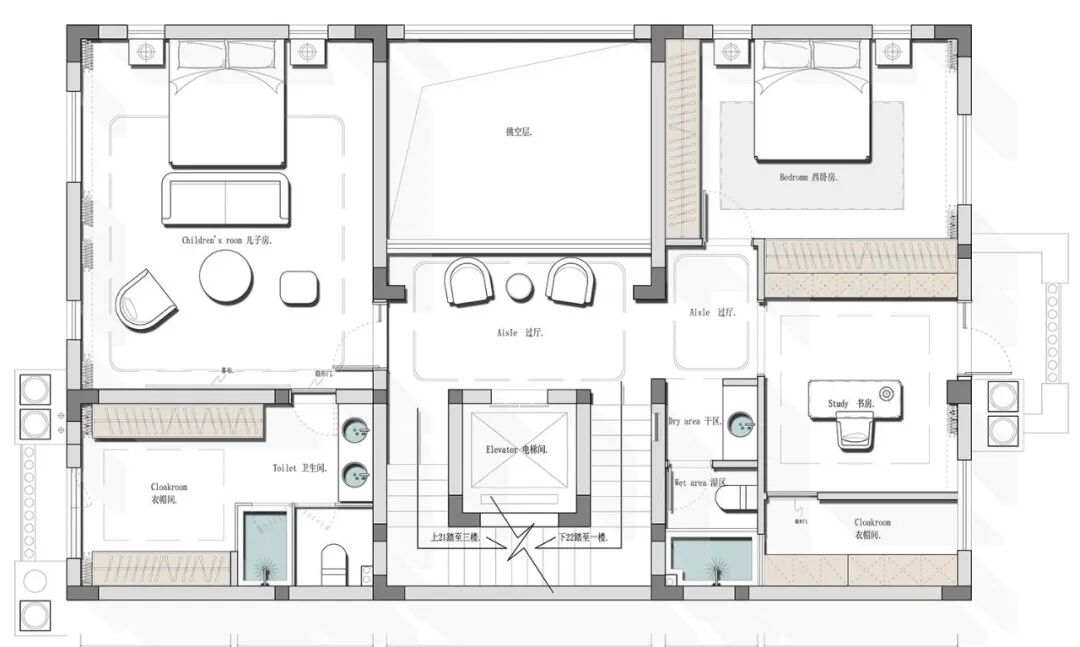 450㎡别墅空间|叙事美学与人性化设计。-9