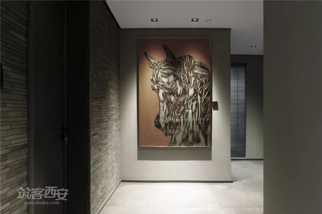 曲江新区现代简约家居,冯刚设计师打造温暖灰色空间-43