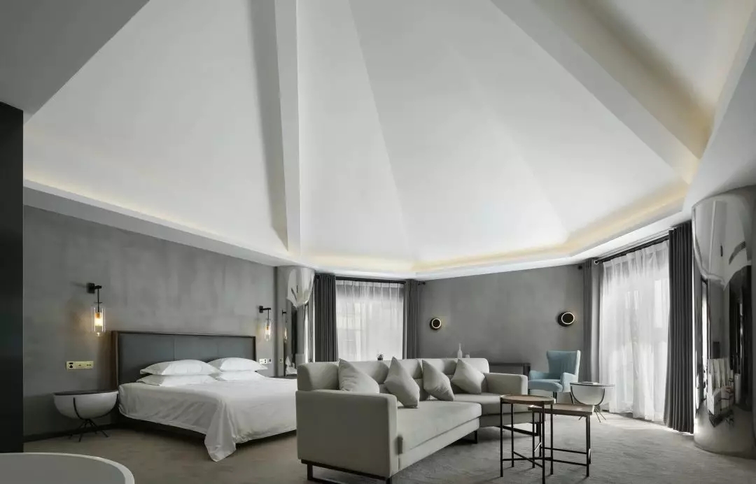 泰山脚下蓝莲花,现代艺术精品酒店设计-37