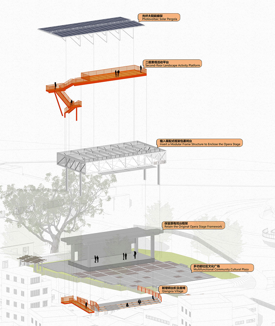 羌下村戏台变形记,深圳丨中国深圳丨自组空间设计-21