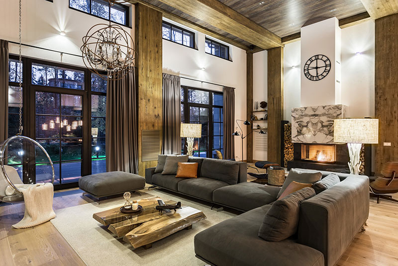 莫斯科现代木屋别墅，阿尔卑斯山居氛围-30