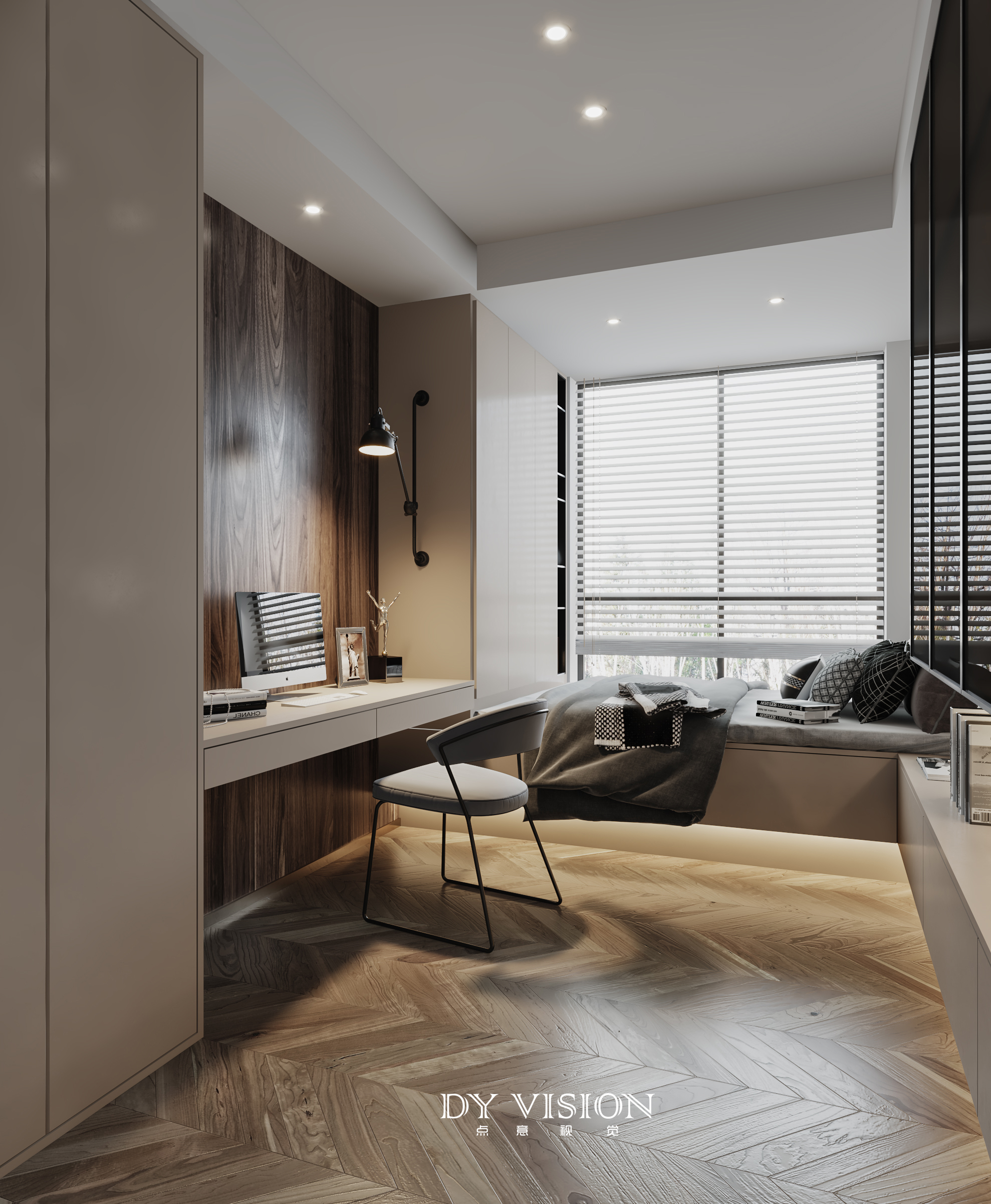 现代极简家装空间表现-16