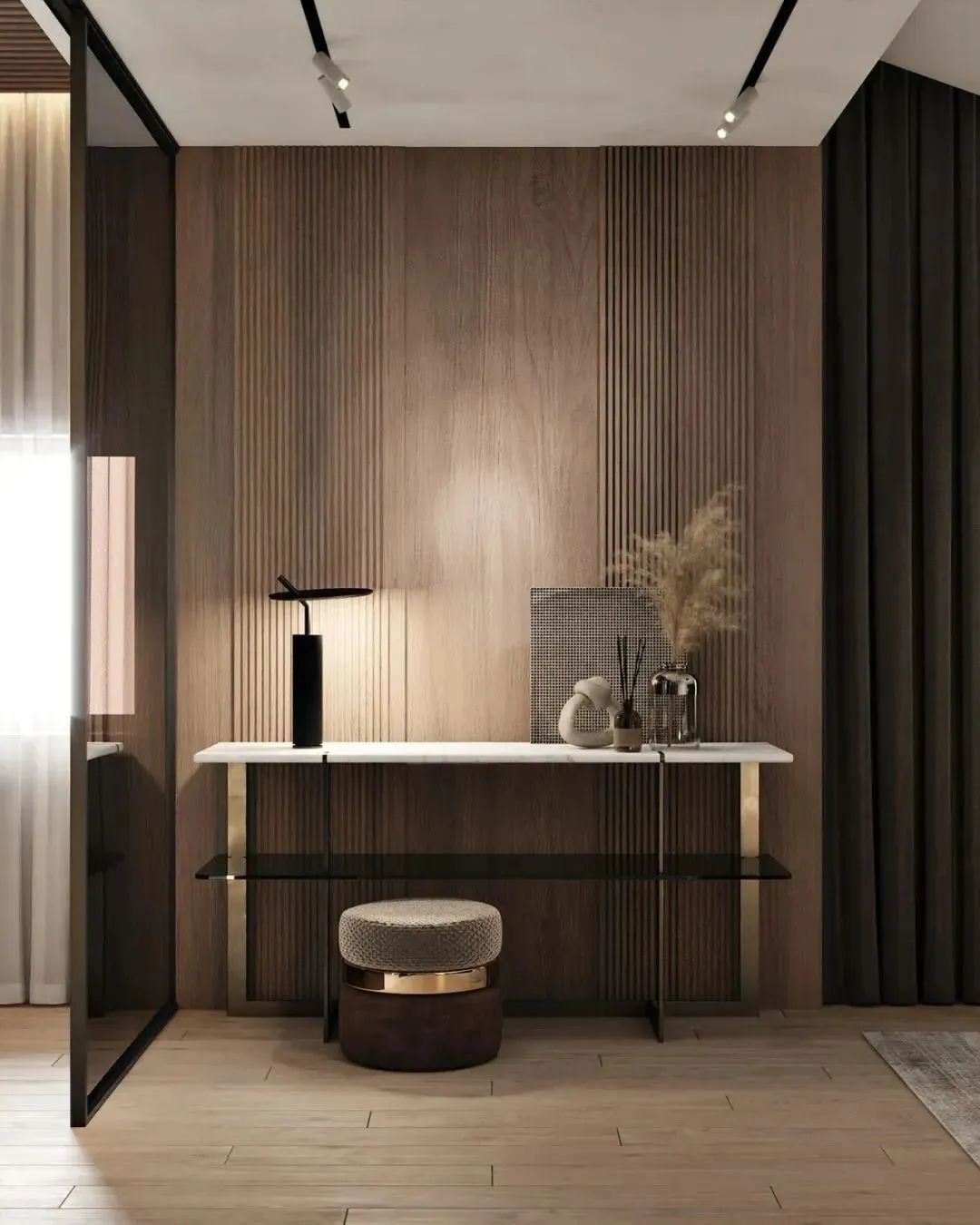 500㎡联排别墅,现代东方诗意空间丨东易日盛北京原创别墅分公司-99