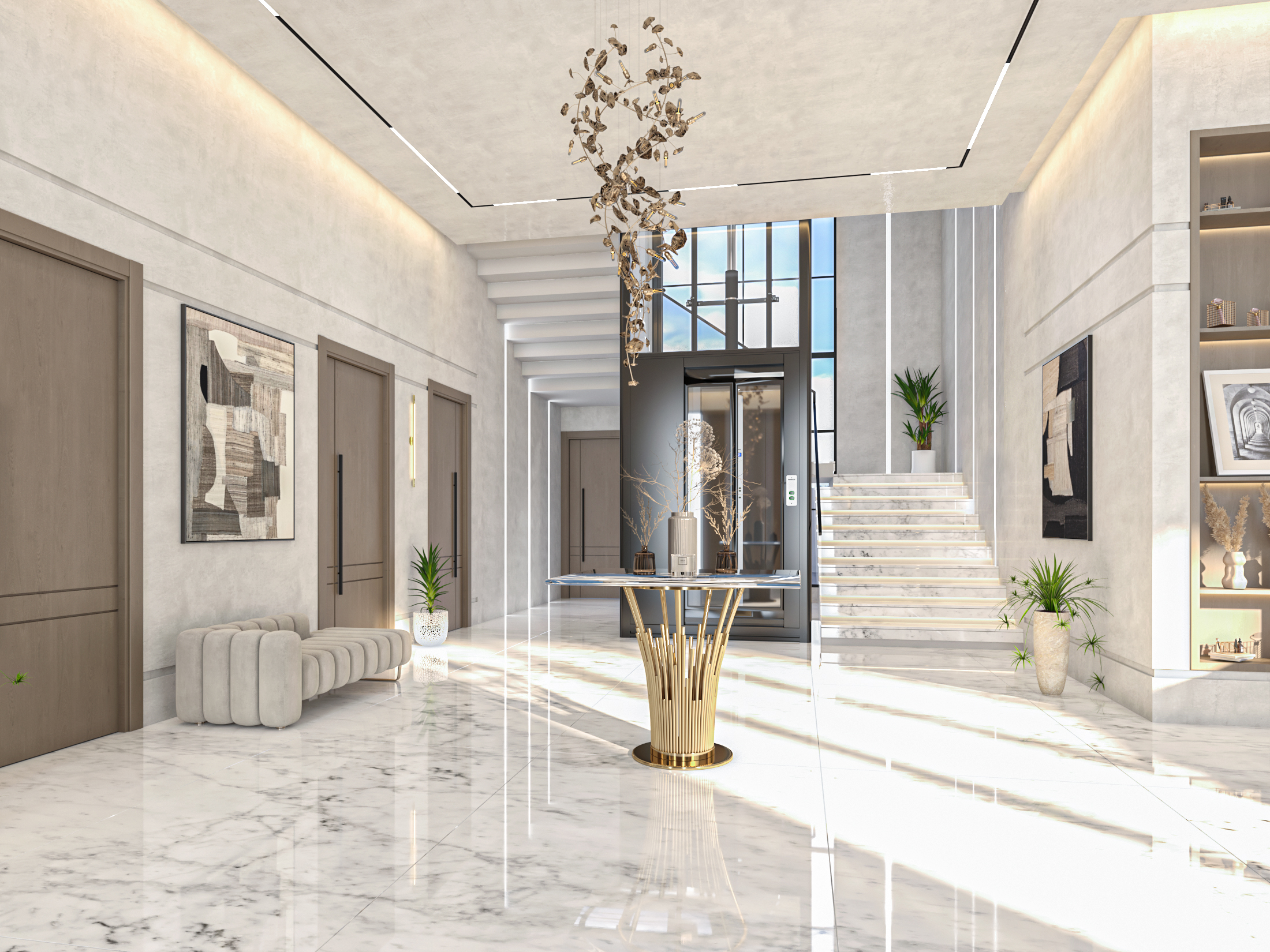 Modern villa - living-7