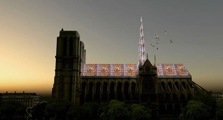 巴黎圣母院尖顶重建方案大 PK,现代与传统交融-80