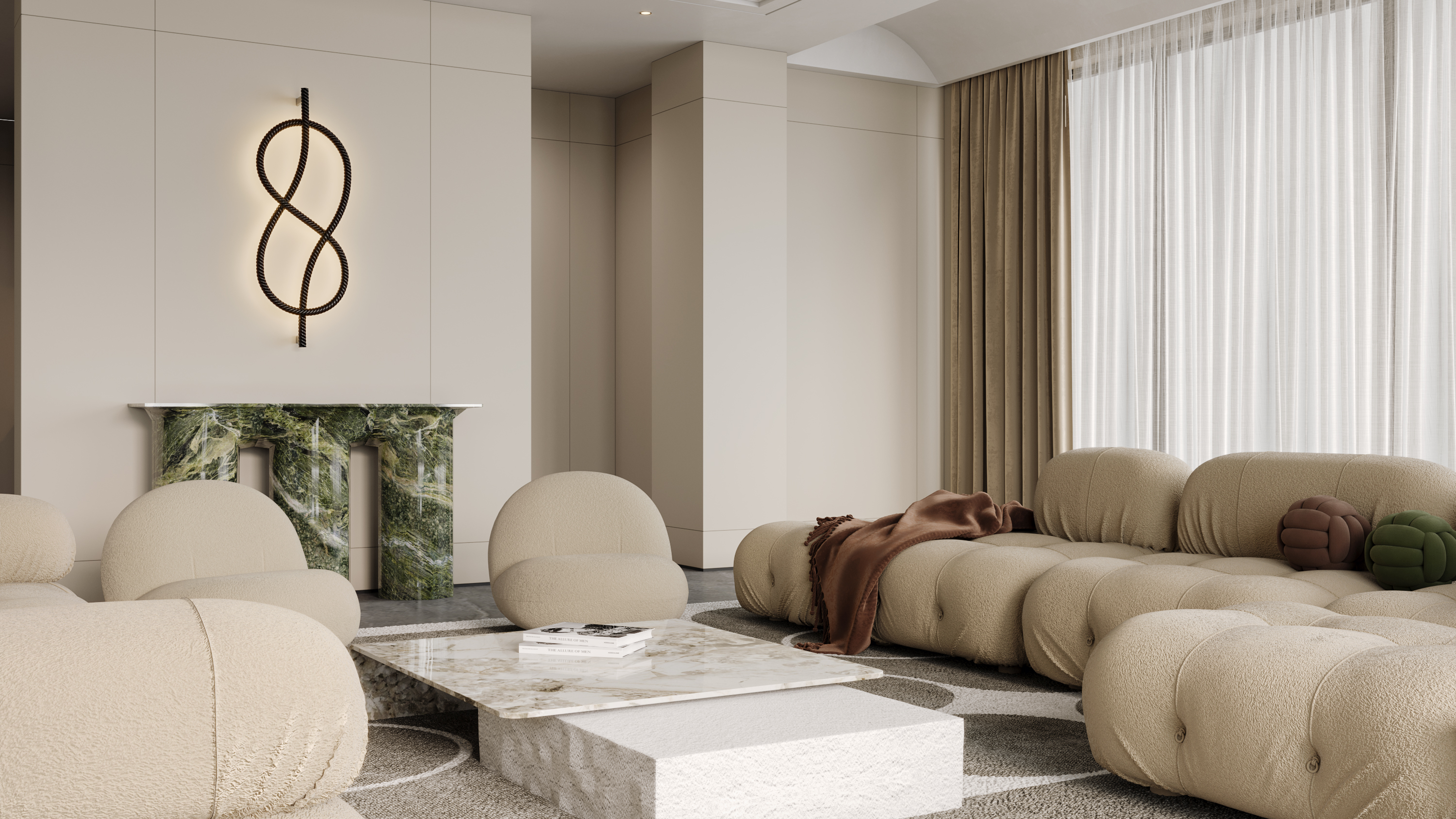 家装大平层奶油风-5