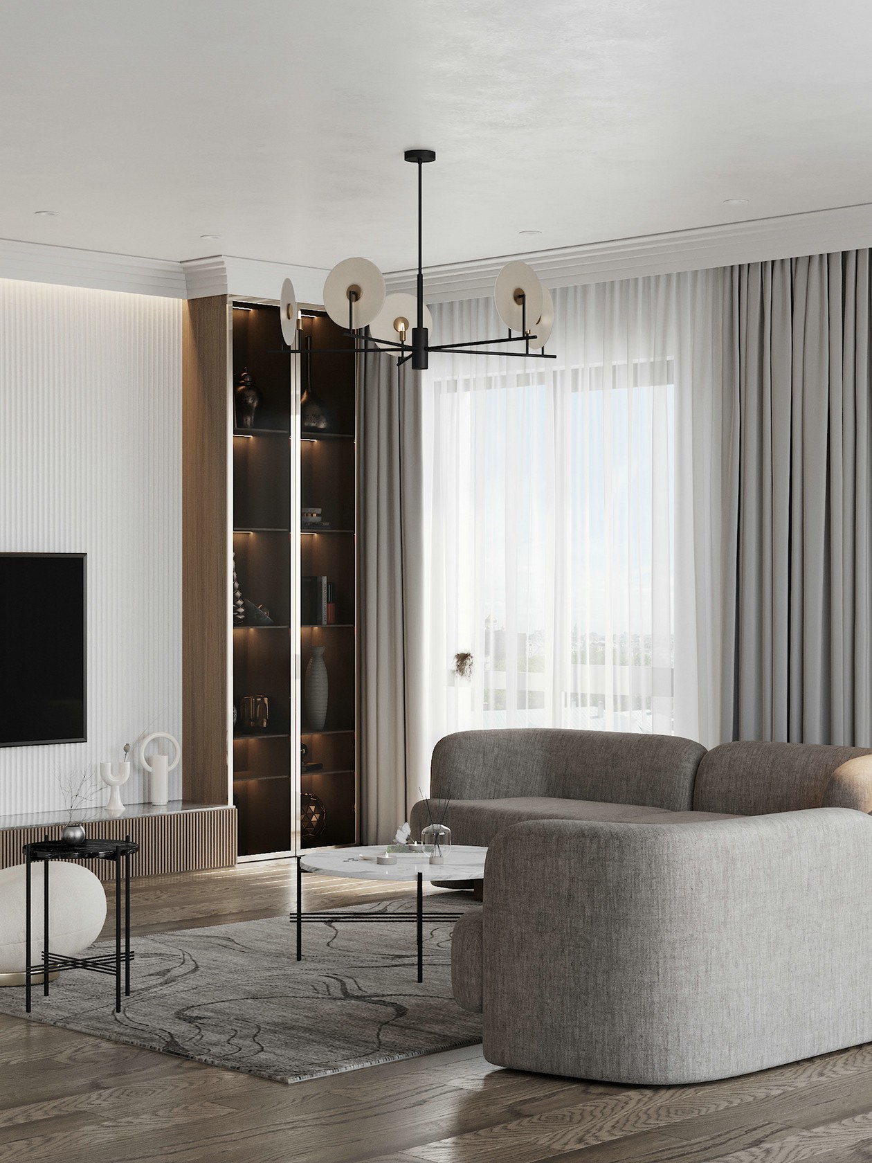 灰色系小空间公寓设计-2