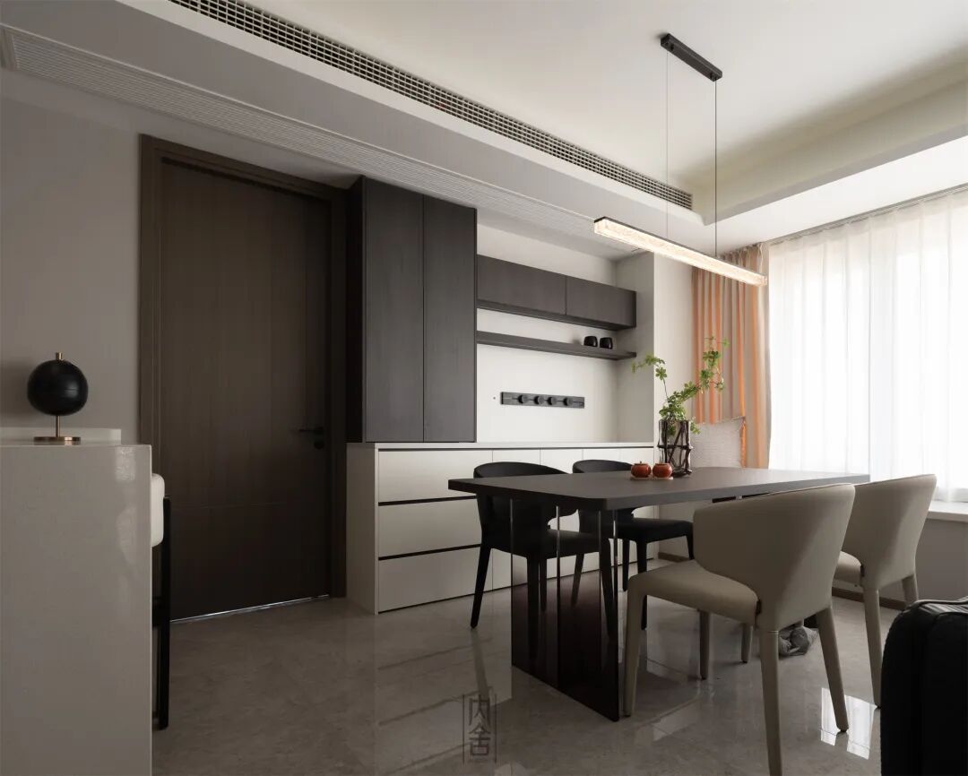 内舍软装丨139㎡现代极简，空间留白演绎更具魅力的生活家！-17