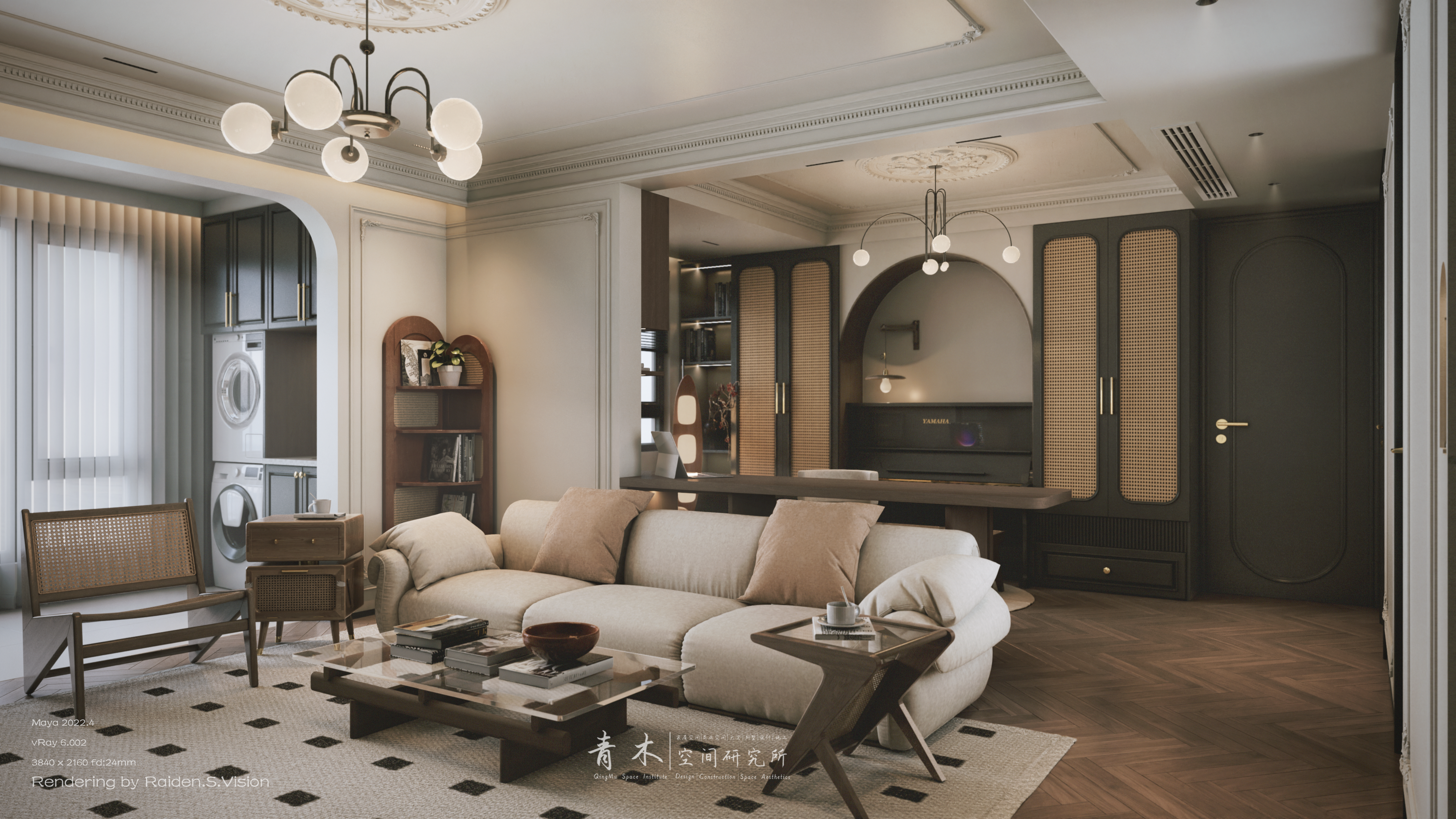 法式复古家居空间设计丨中国阜阳丨青木空间研究所-30