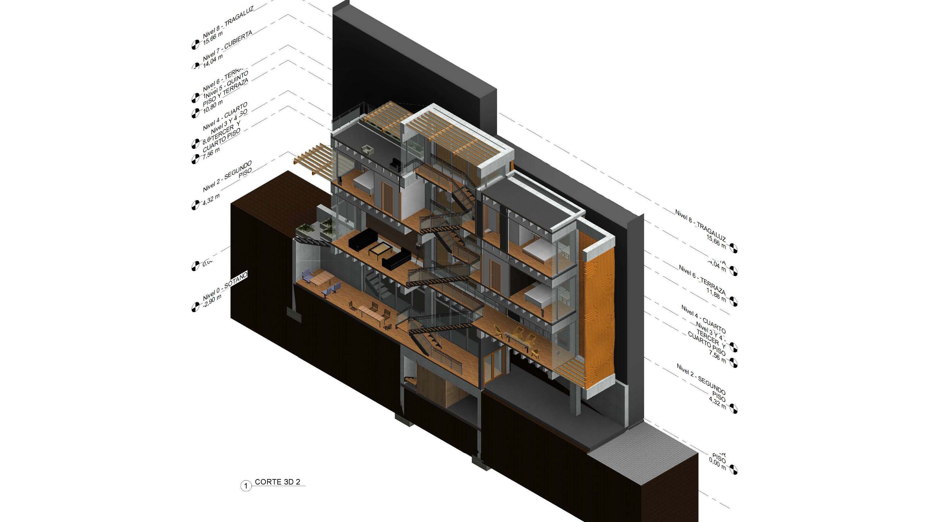 UNC PROYECTO DE LA MATERIA AL ESPACIO: CASA VERTICAL-22