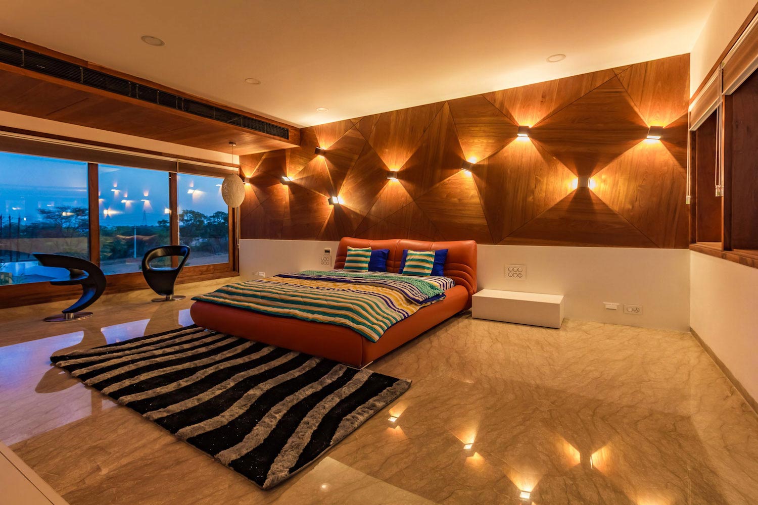 印度古吉拉特邦壮丽豪华别墅设计-27