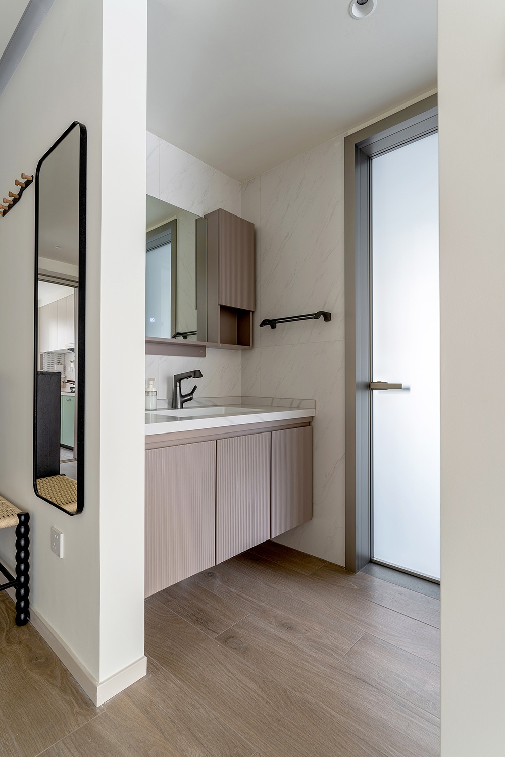 北京金隅学府89㎡复古原木风住宅设计丨中国北京丨久栖设计-53