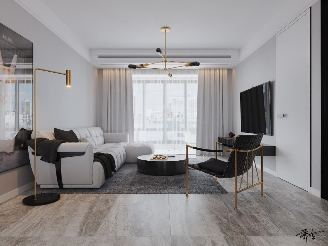 现代轻奢公寓设计-4