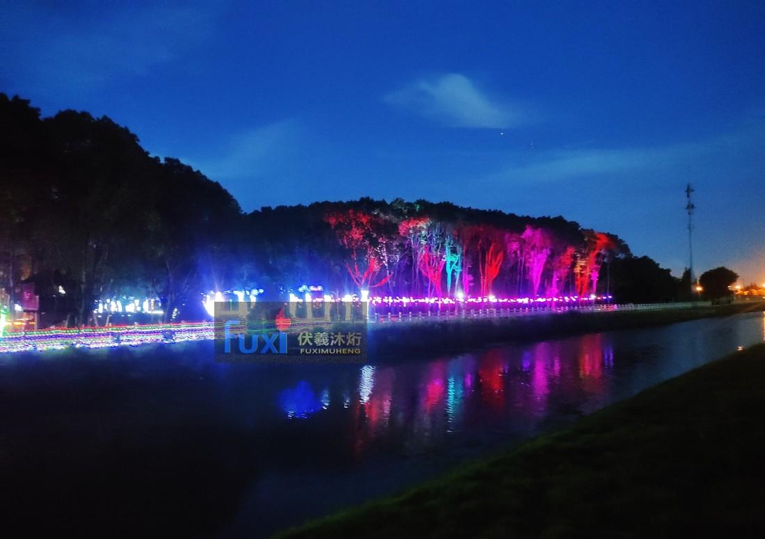 魔都嘉定小灶村梦幻灯光秀-4