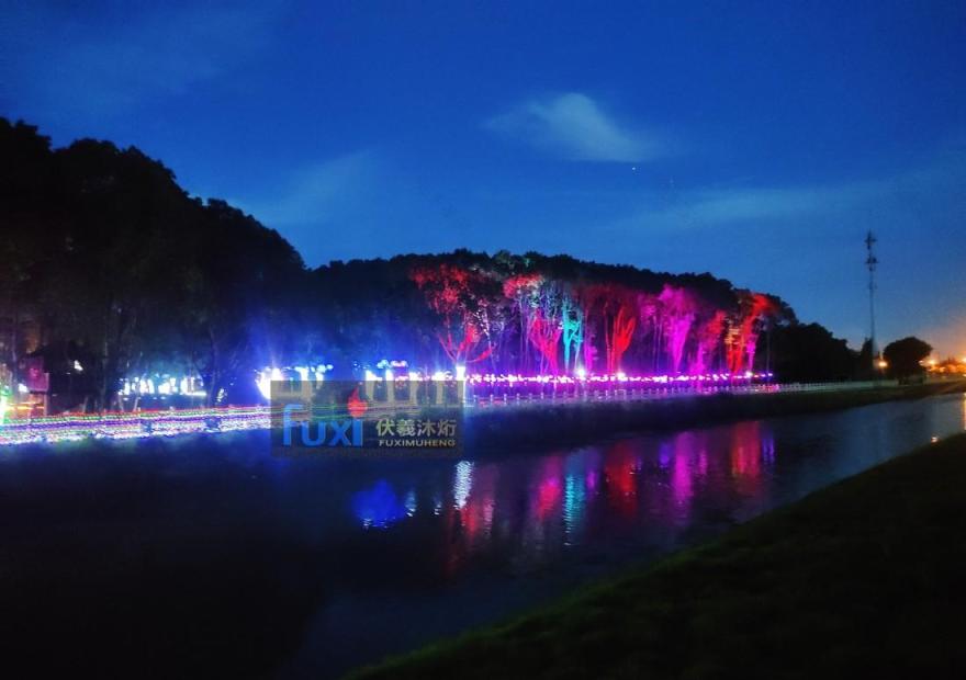 魔都嘉定小灶村梦幻灯光秀-4