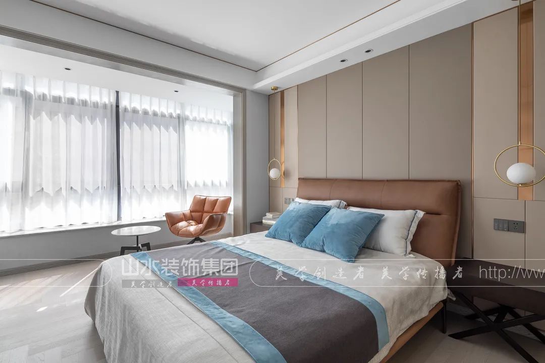 悦湖山院现代轻奢家居设计丨李森-61