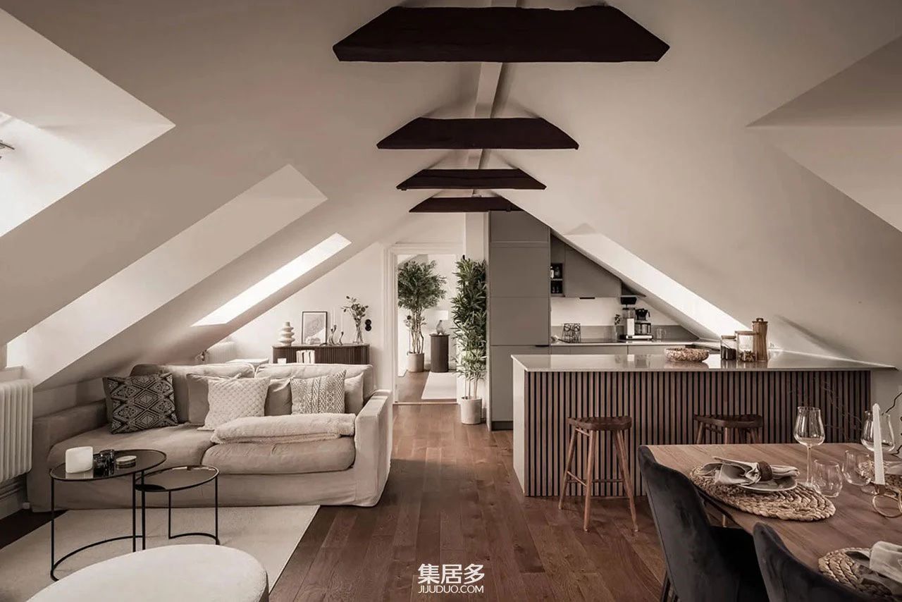 现代舒适家居:旧阁楼改造斯德哥尔摩新风尚丨瑞典斯德哥尔摩丨室内建筑师-15