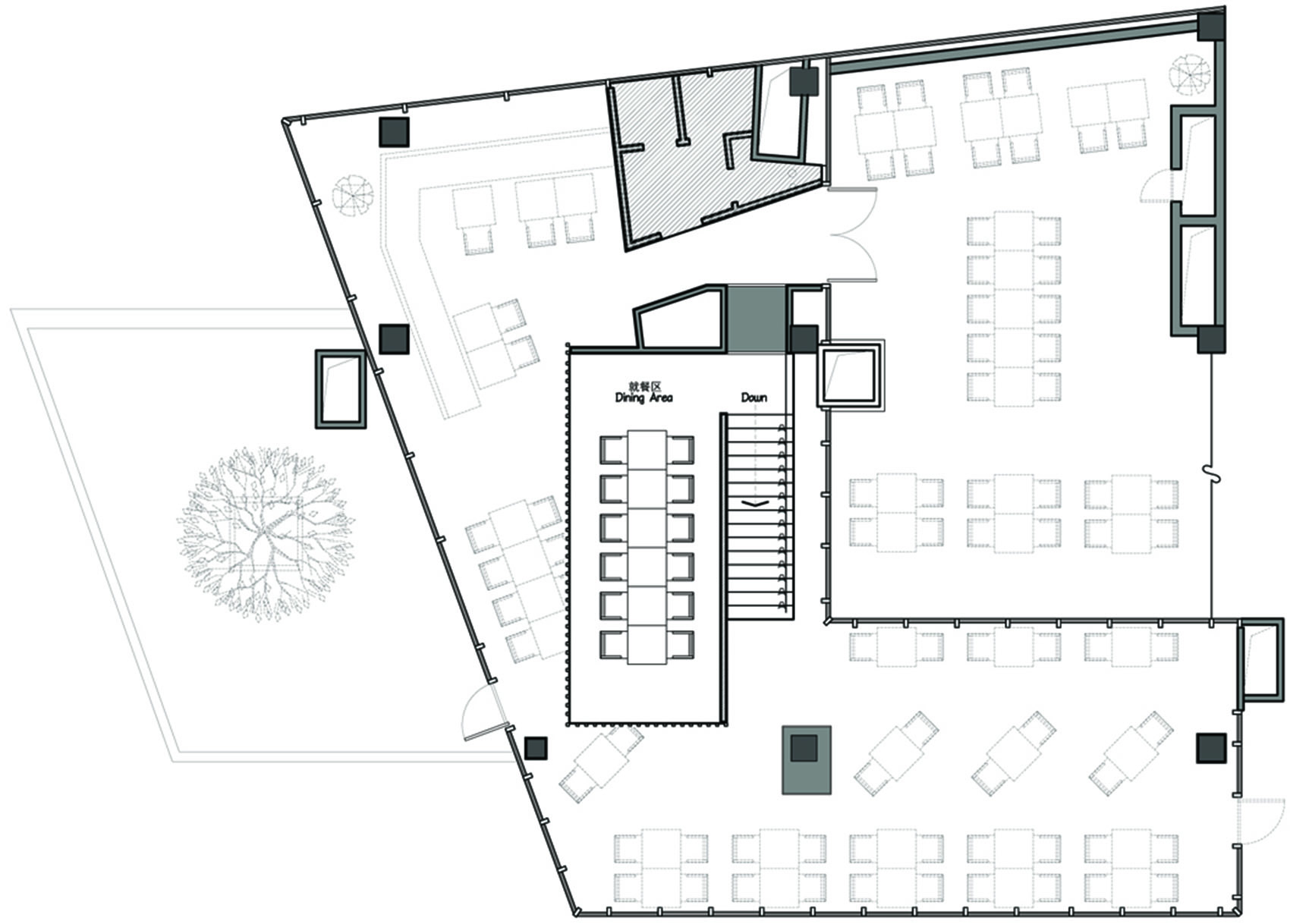邻·LINN BISTRO创意餐厅，西安 / 西安鹏涛室内设计-41