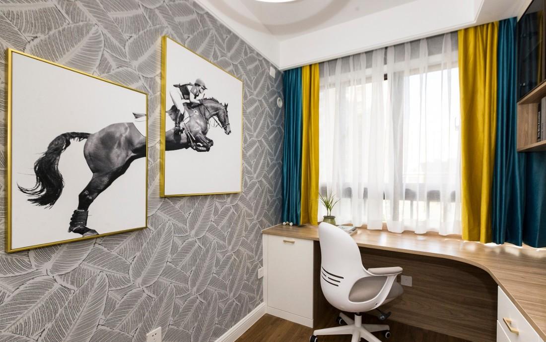 98 平米现代轻奢四房改造,设计师用心打造蓝粉主题空间-106