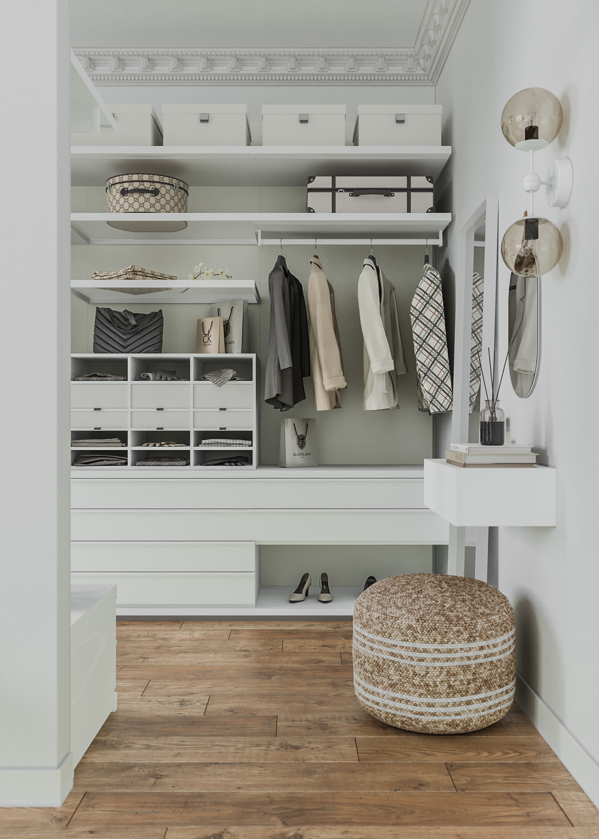 Guryevskaya Sloboda 村 3 号住宅室内设计丨Sergey Kachalov-24