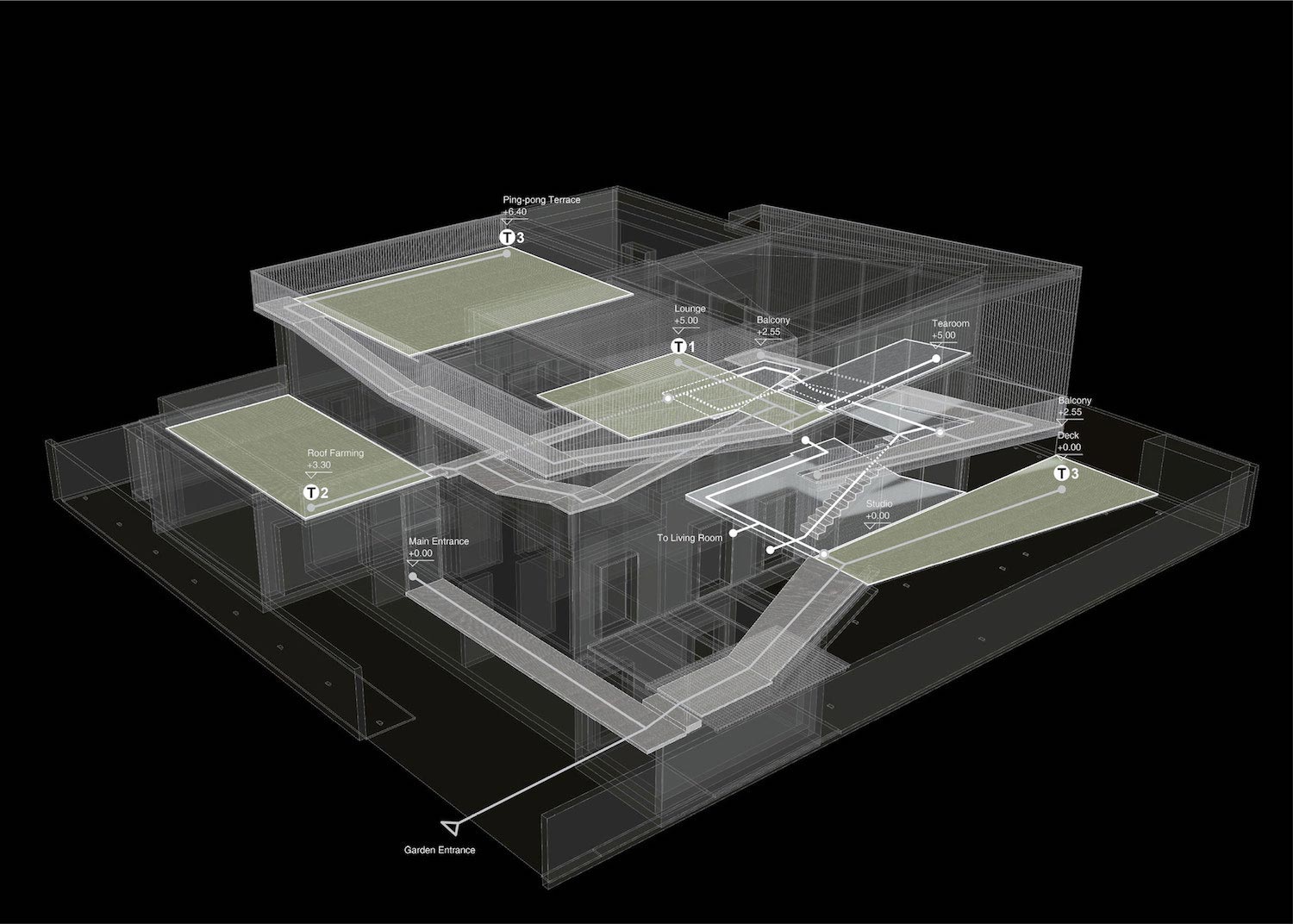 北京顺义纯白两层别墅 | 混合工作室的室内设计杰作-33