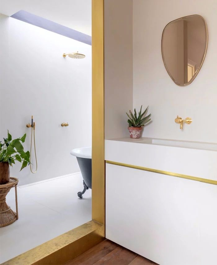 伦敦住宅的黄铜魅力-38