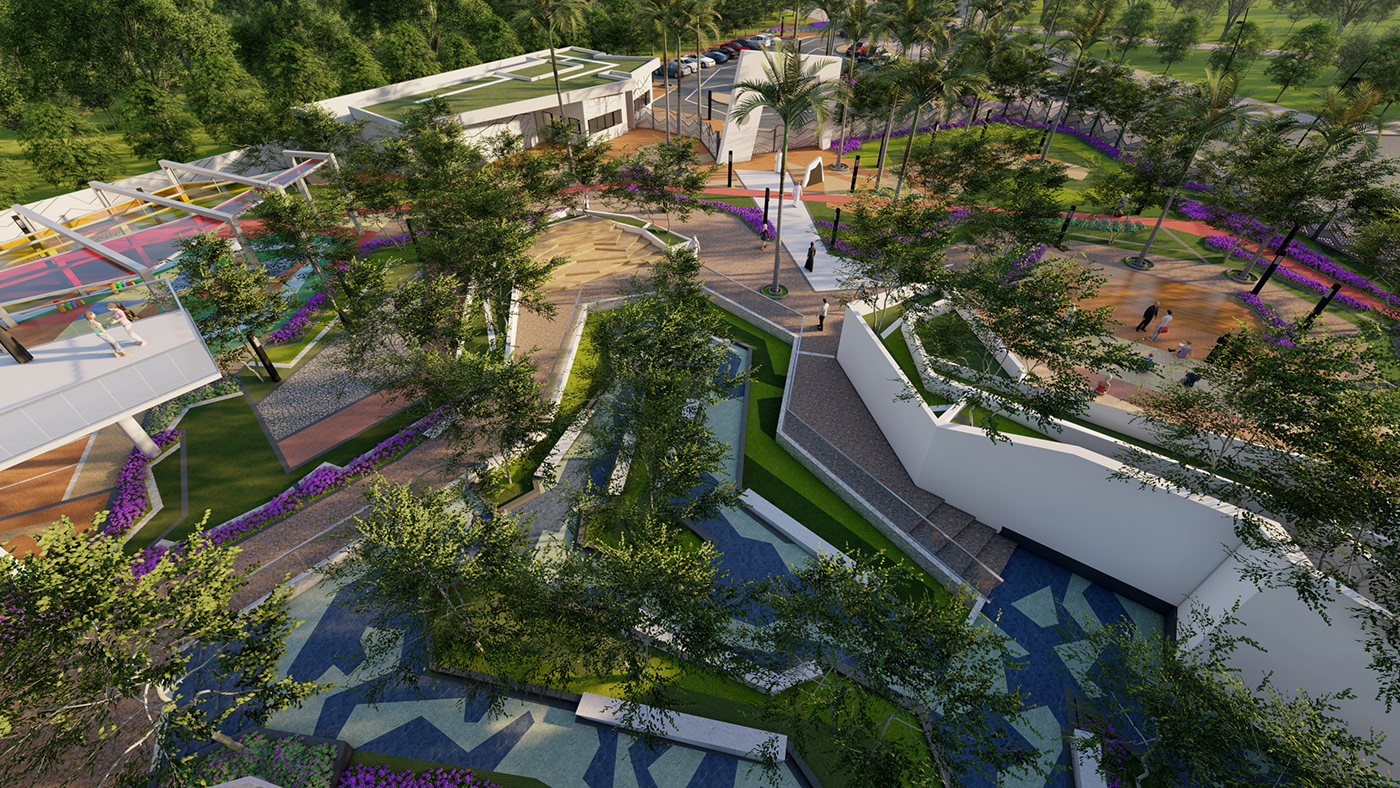 Anastasiya Gushchina丨公园丨Qatar Parks - Archviz-2
