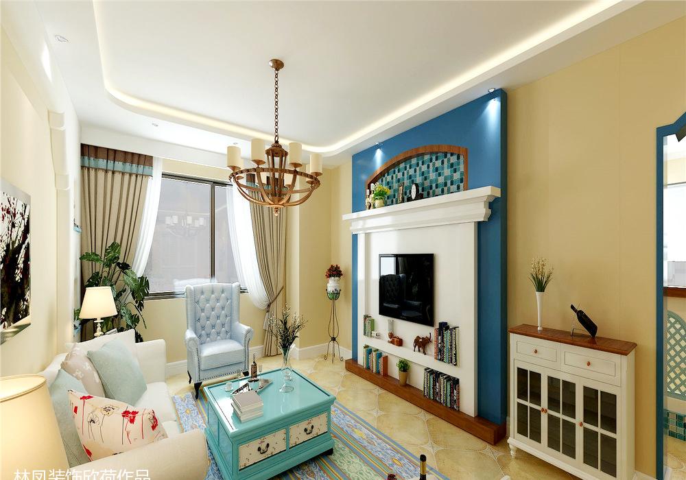 沈阳林凤装饰金地铂悦地中海风格装修案例-0