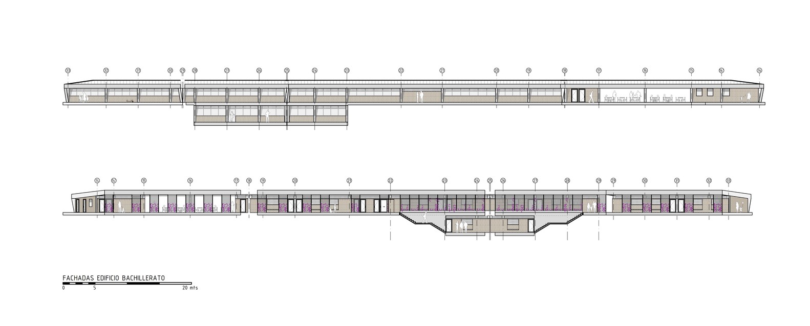 哥伦比亚 Miguel Valencia 学校,双建筑围合景观-45