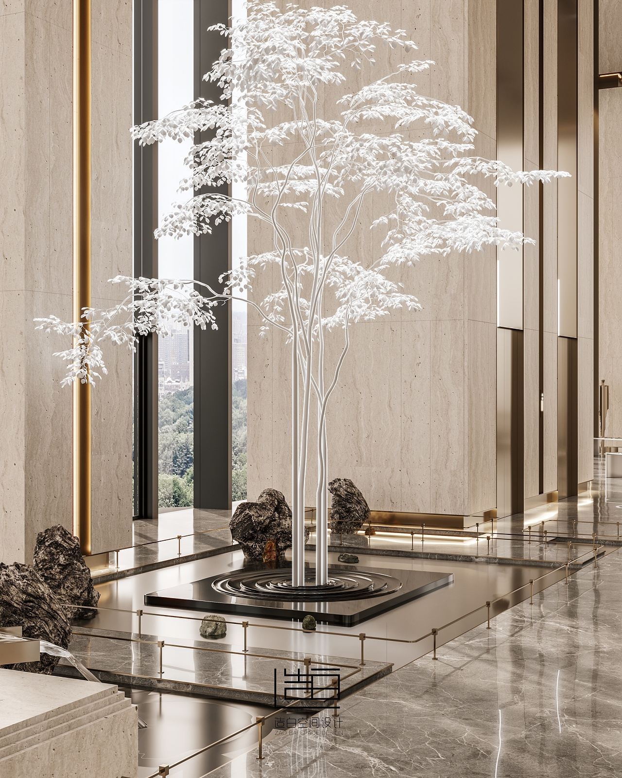 金该表现 | 招商办公设计表现 -1