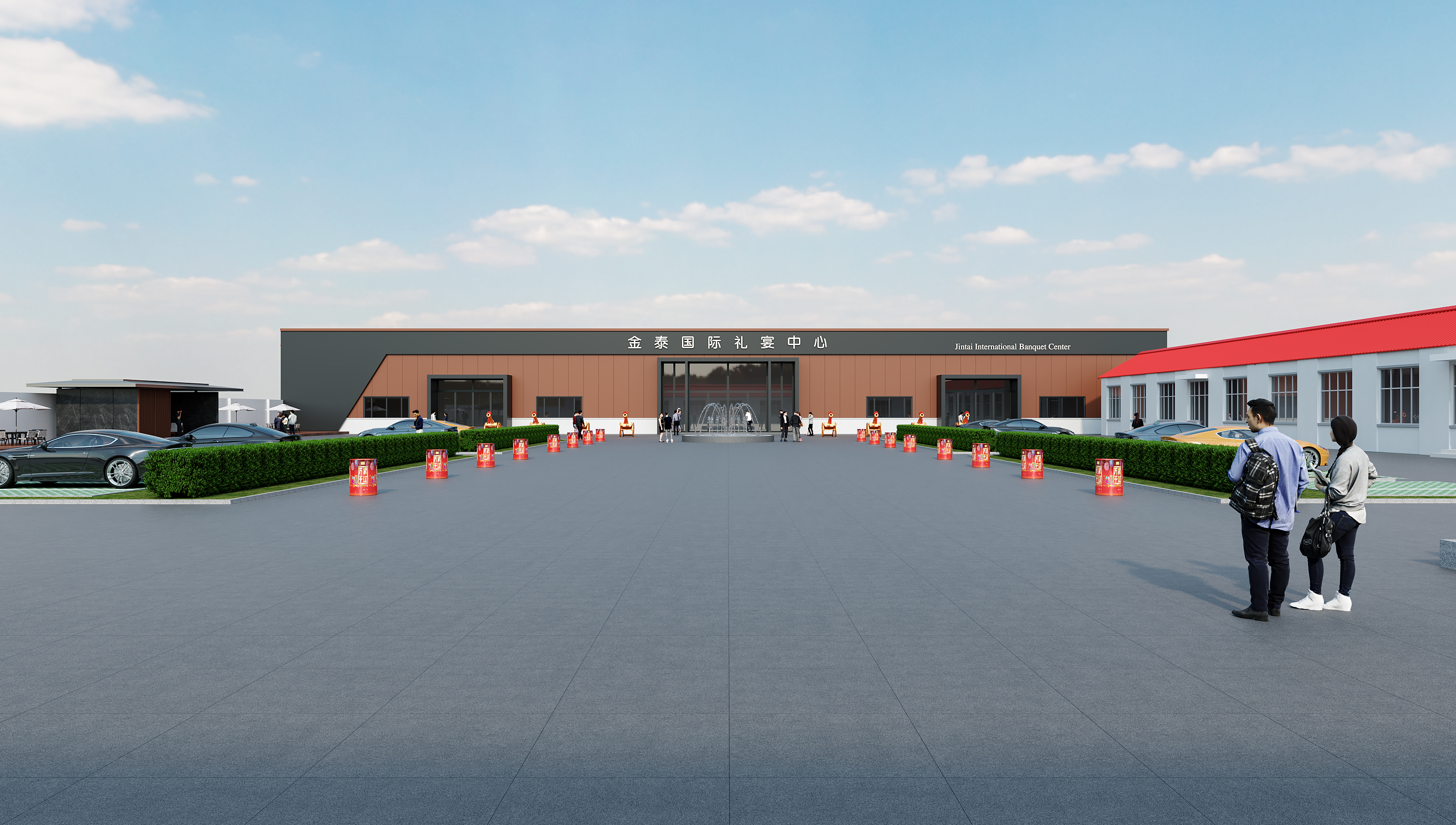 山东东营礼宴中心大院设计-2