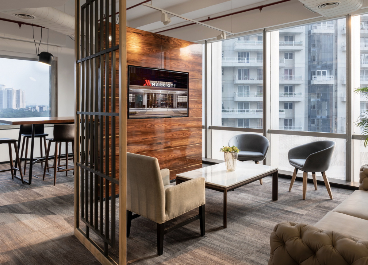 Marriott 国际印度办公室 · 蓝叶设计集团的协作,可持续性和传统设计理念-19