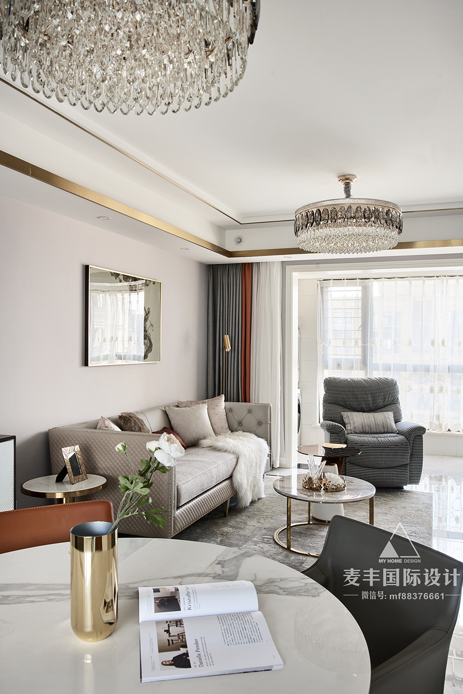 麦丰国际设计丨平层丨【麦丰作品】至简清纯·温柔明亮 124㎡轻奢小调-42