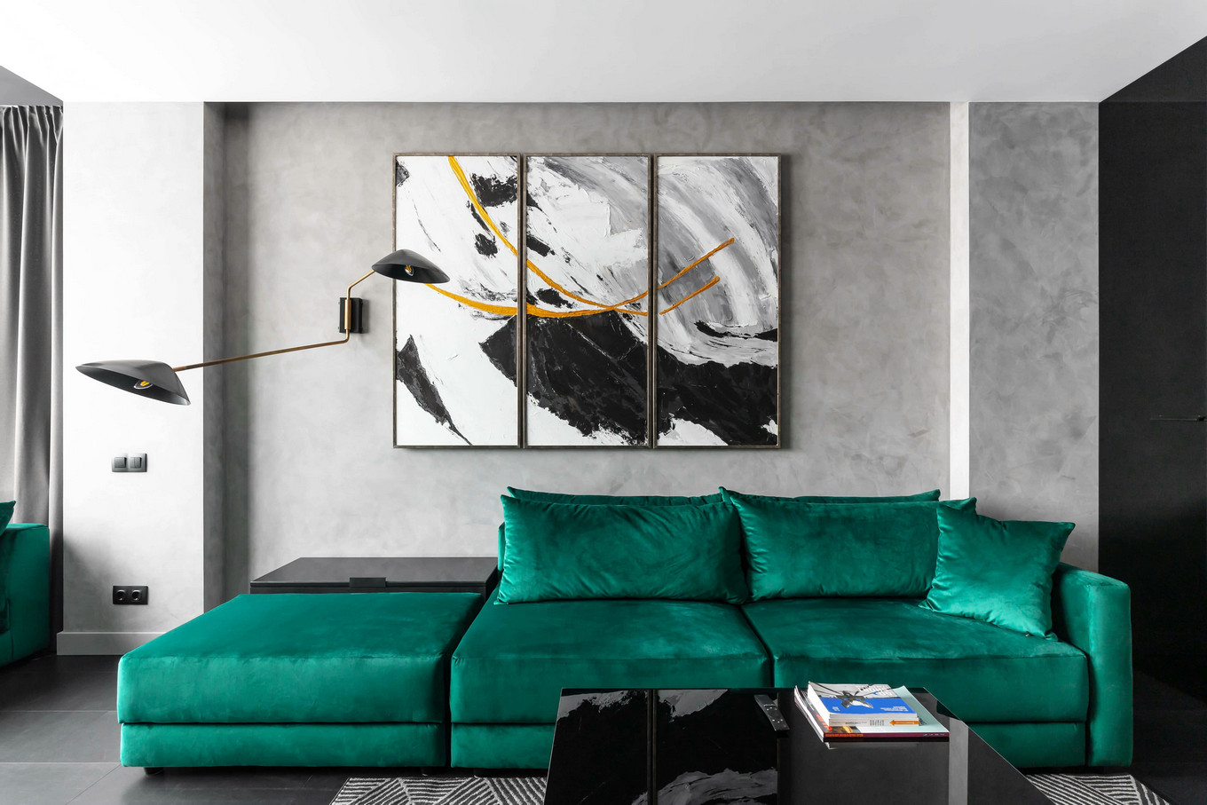 乌克兰 92㎡艺术气息住宅设计-4