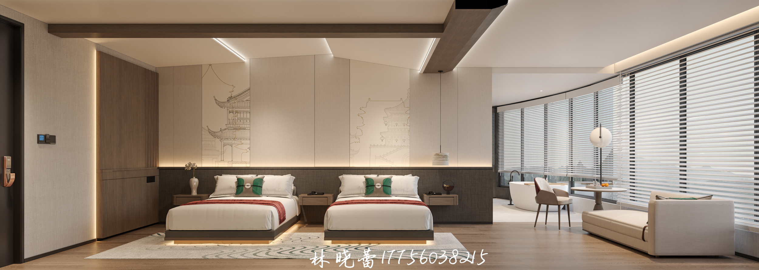 酒店客房设计--宾馆客房-4