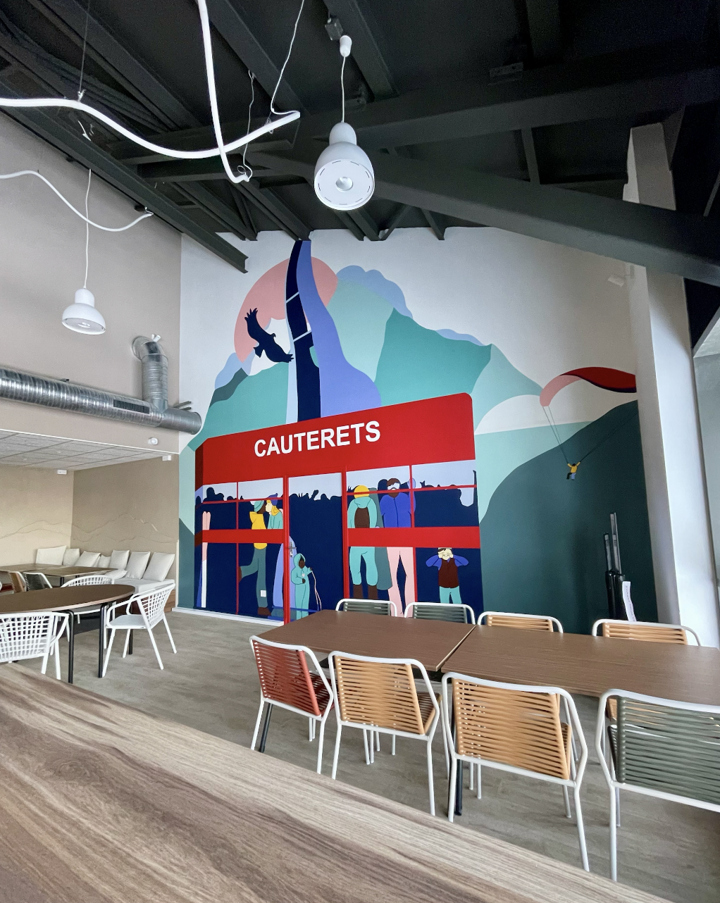 Cauterets餐厅壁画改造项目-7