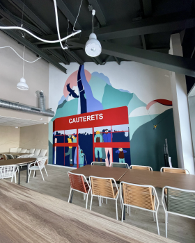 Cauterets餐厅壁画改造项目