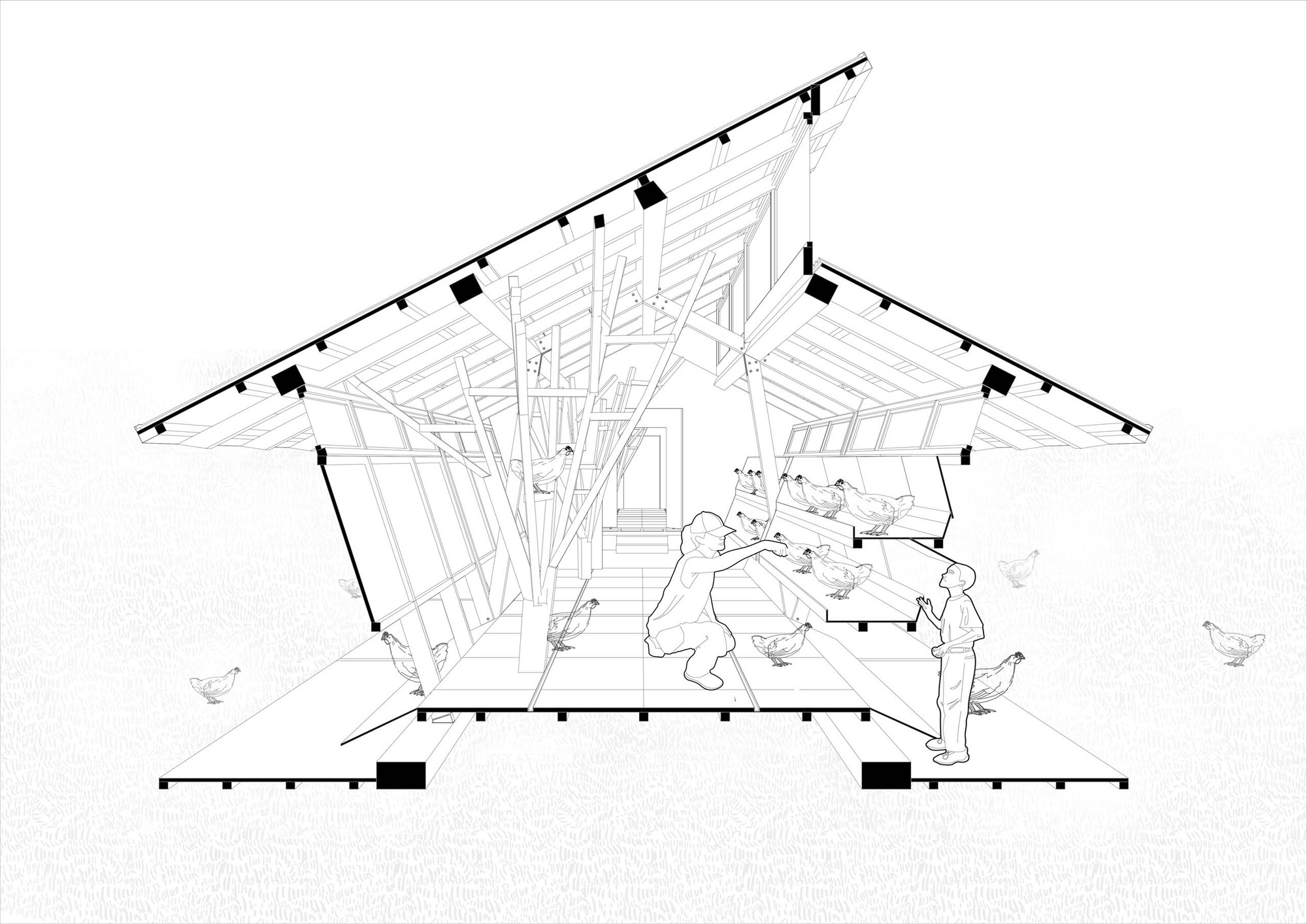 Næra Hotel 新型鸡舍设计丨Leeko Studio-44