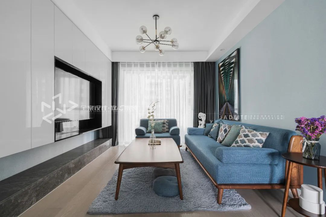 融创运河壹号府 107㎡现代简约五口之家,空间利用最大化-43