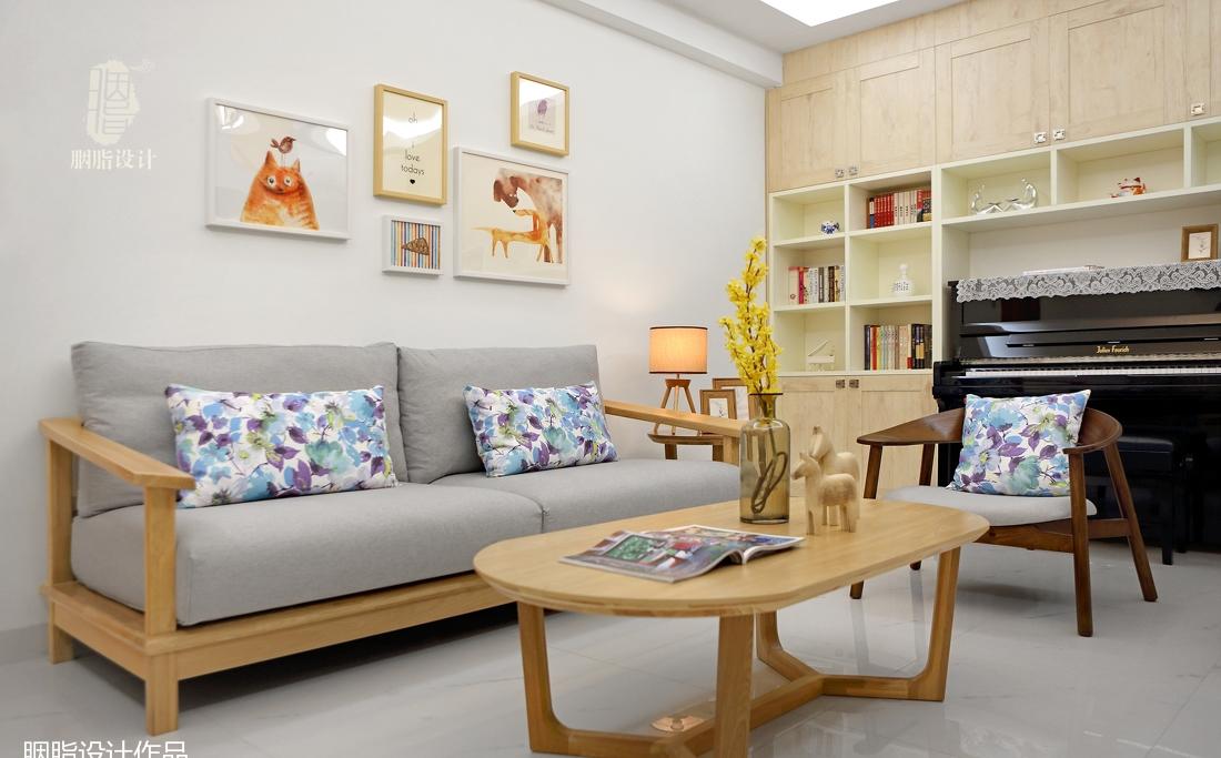 北欧风家装设计，原木元素与色彩搭配的清新之作-4