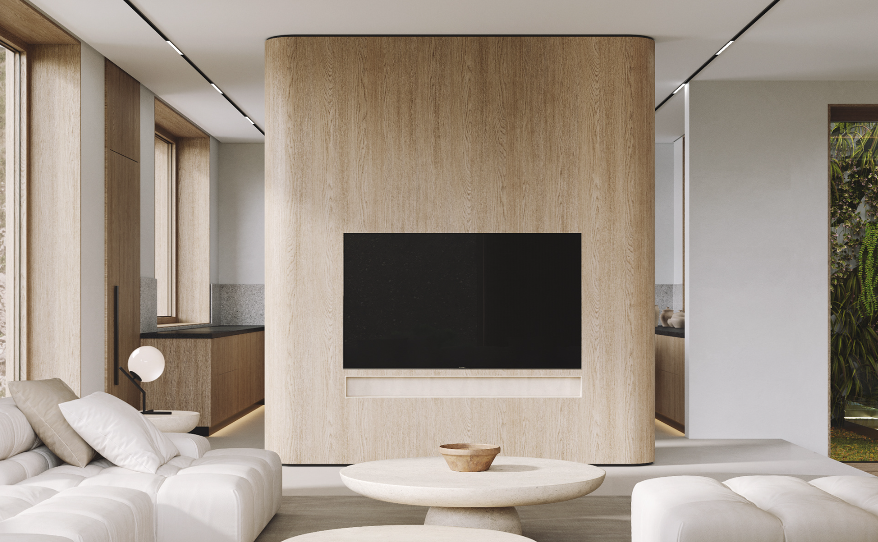 320㎡ 极简别墅 自然原木-2