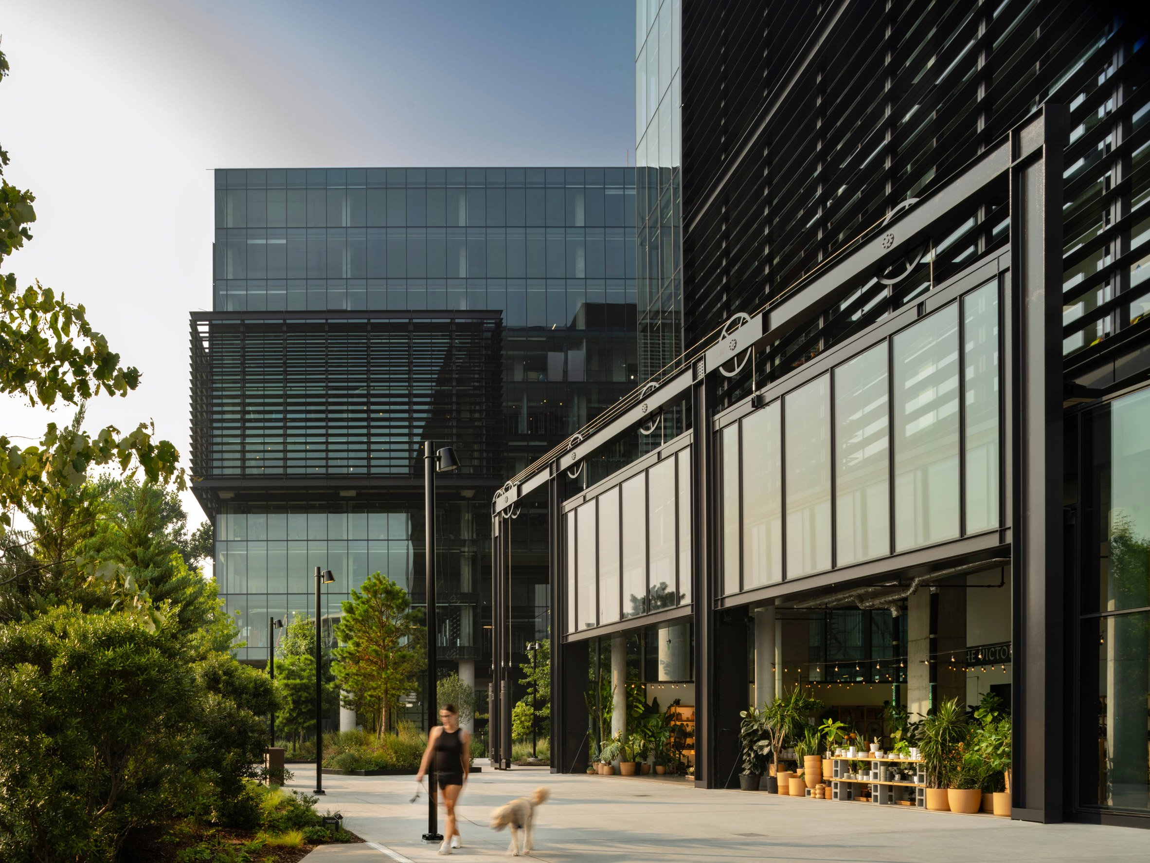 Olson Kundig uses glass bridge to connect office buildings near Atlanta's BeltLine-11